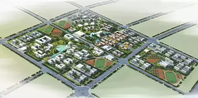 Modern University Campus Masterplan