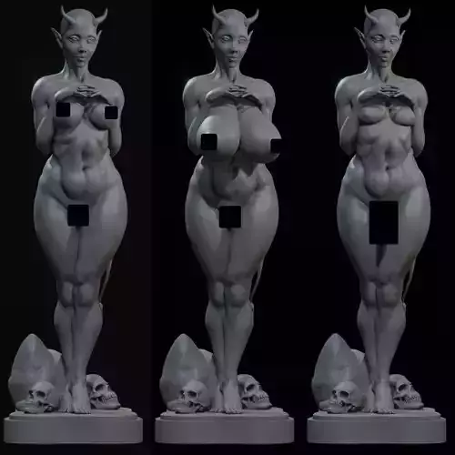 Demon Standing Pose Variants