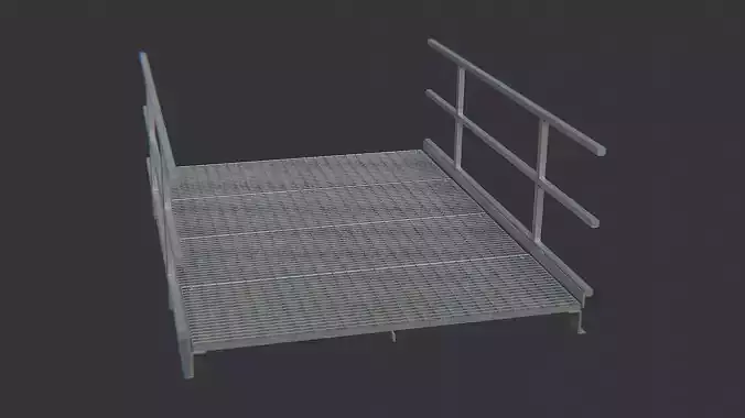 Galvanized Catwalk Platform with Railings