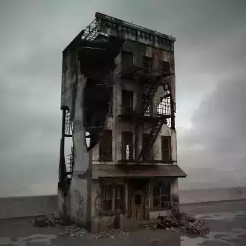 destroyed building 083 am165