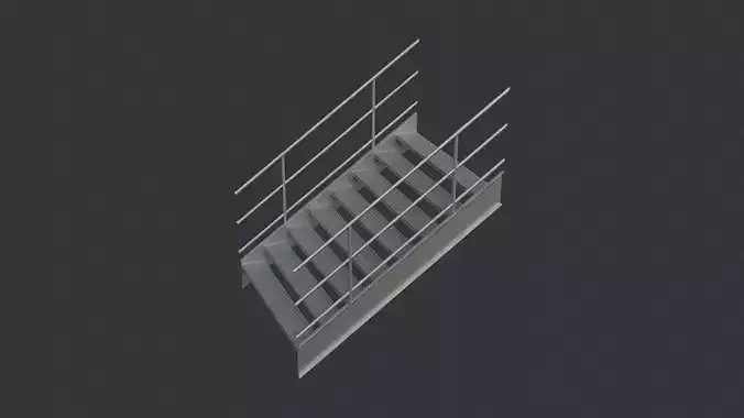 Exterior Catwalk Stairs with Railings