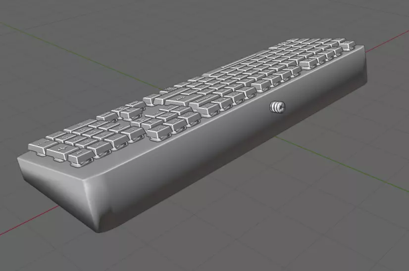Gaming Keyboard RGB low poly game ready Free low-poly 3D model_10