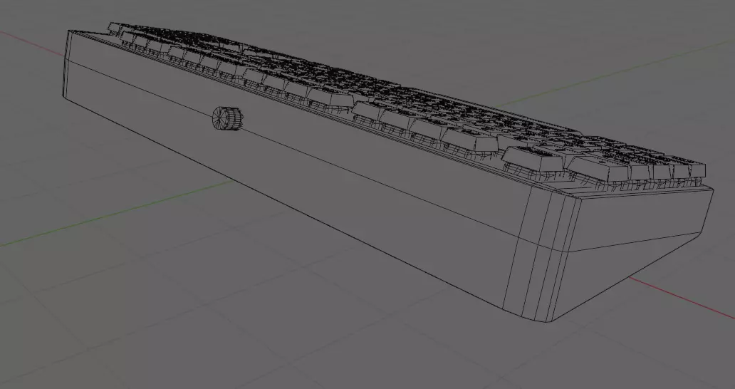 Gaming Keyboard RGB low poly game ready Free low-poly 3D model_13