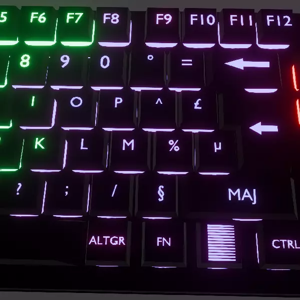 Gaming Keyboard RGB low poly game ready Free low-poly 3D model_6