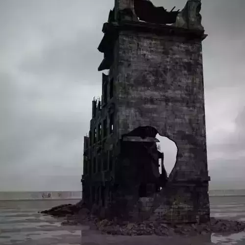 destroyed building 090 am165