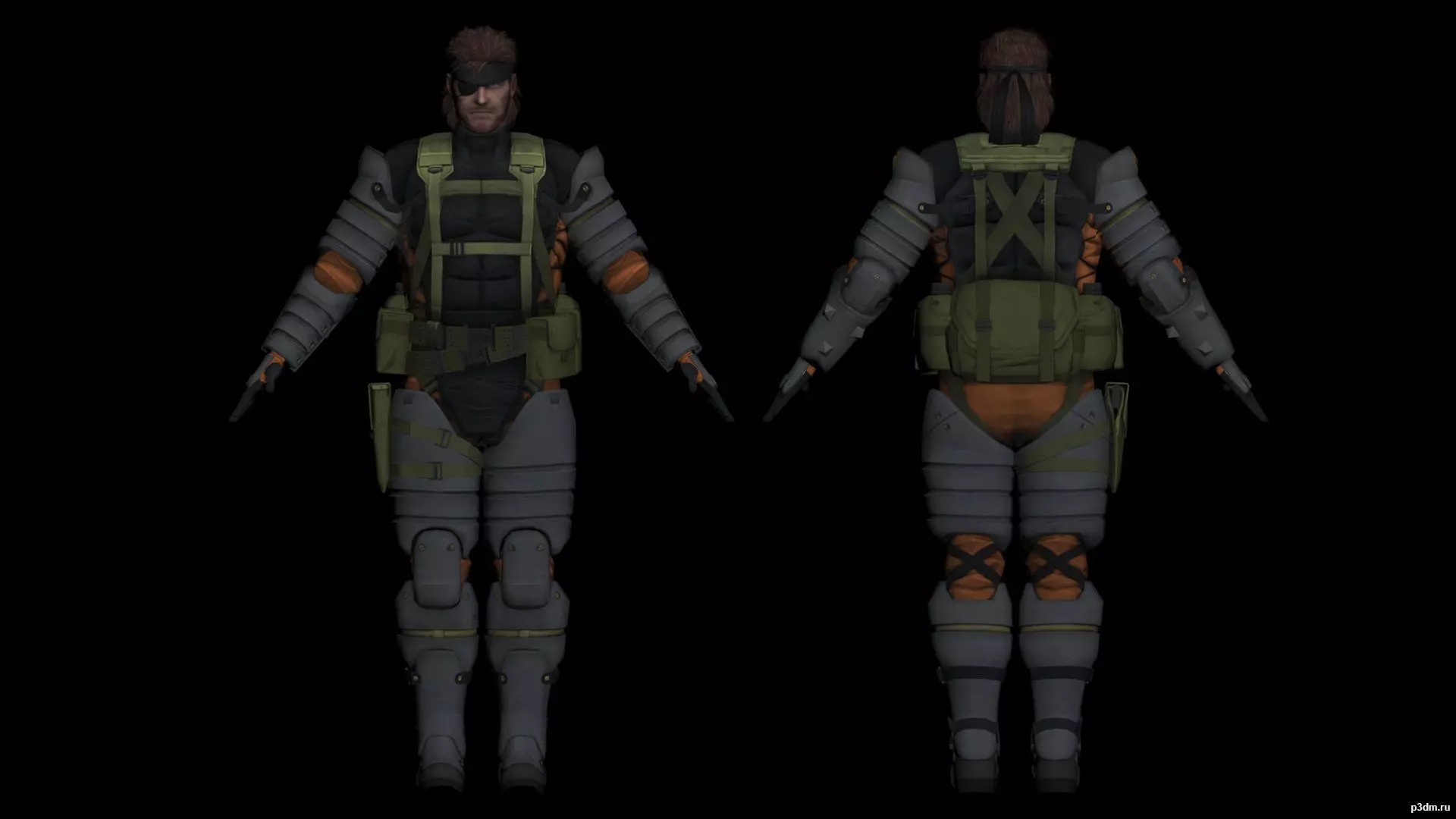 Metal Gear Solid Peace Walker Big Boss - 3D Model 3D model_1