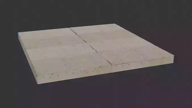 Wooden Floor Panel 128x128 Tile