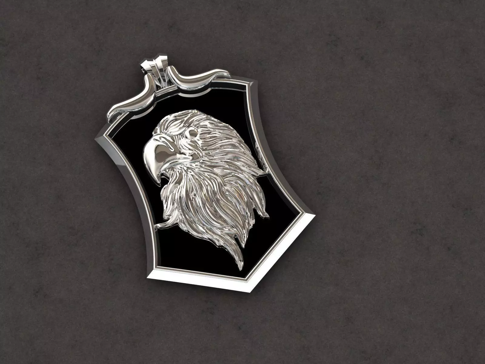 Erkek Kartal Kolye 3D print model_1