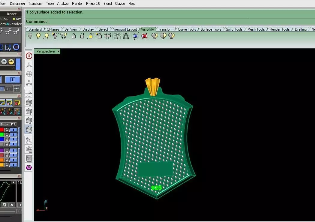 Erkek Kartal Kolye 3D print model_4