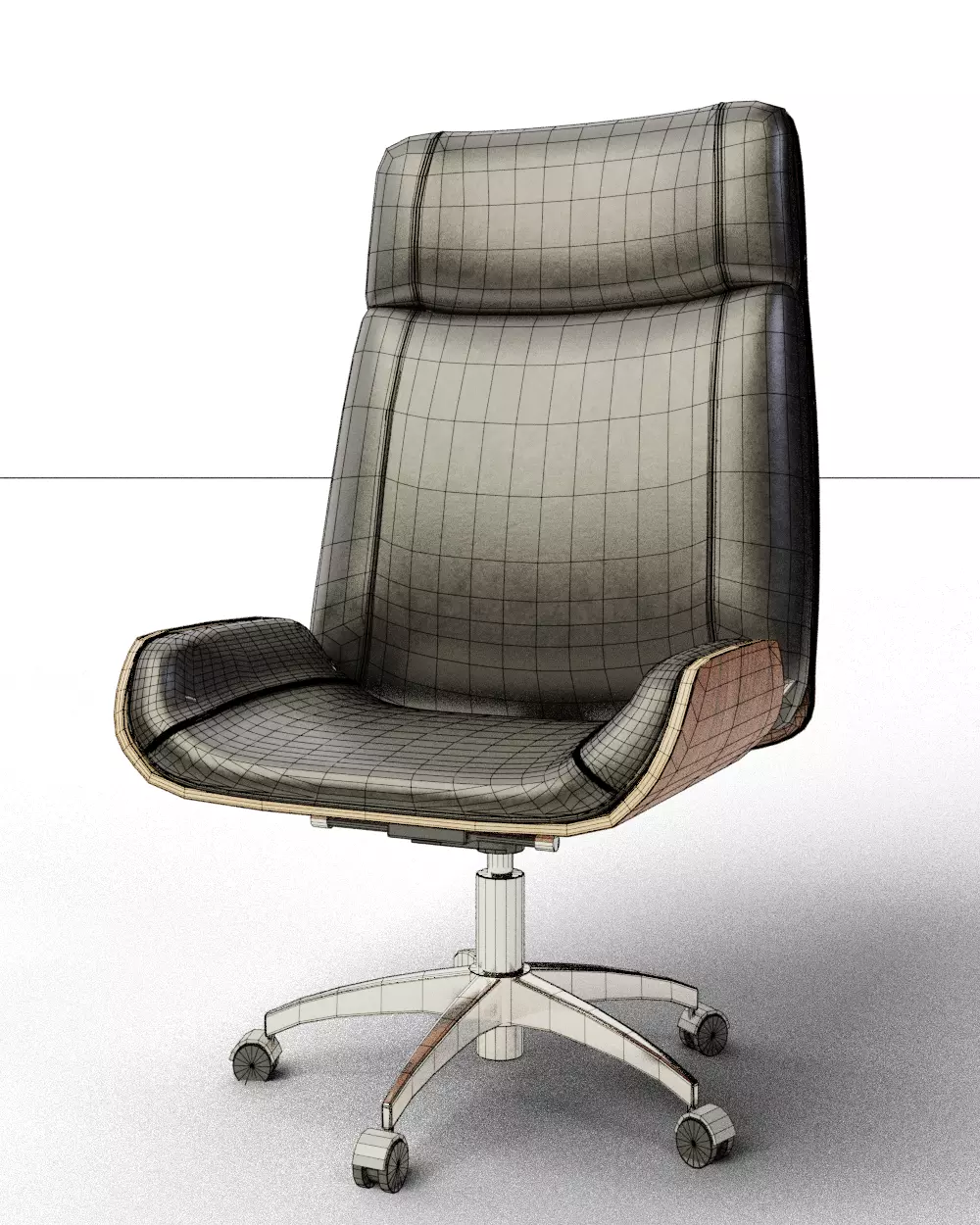 Executive Office Chair 3D model_2