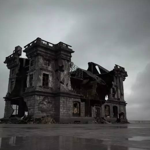 destroyed building 094 am165 3D model_0