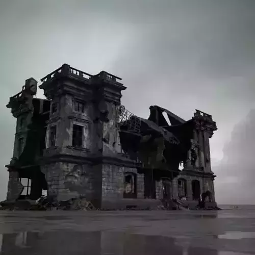 destroyed building 094 am165