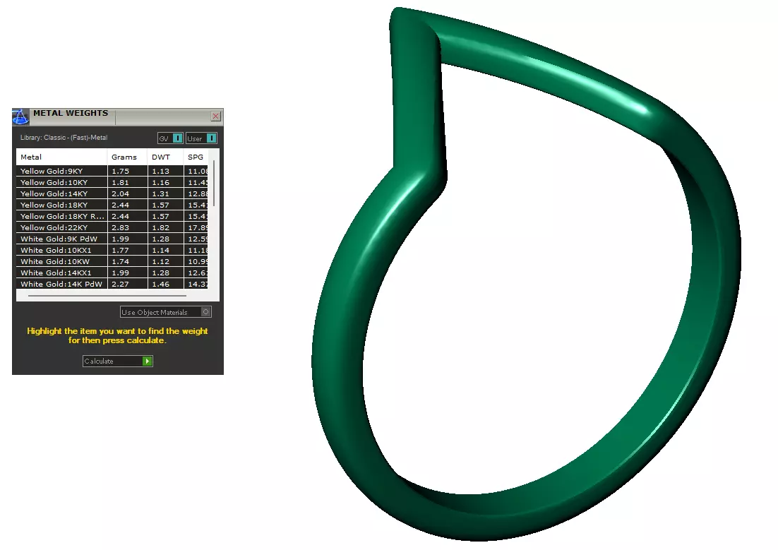 V shape fashion ring 3D print model_5