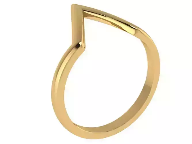 V shape fashion ring 