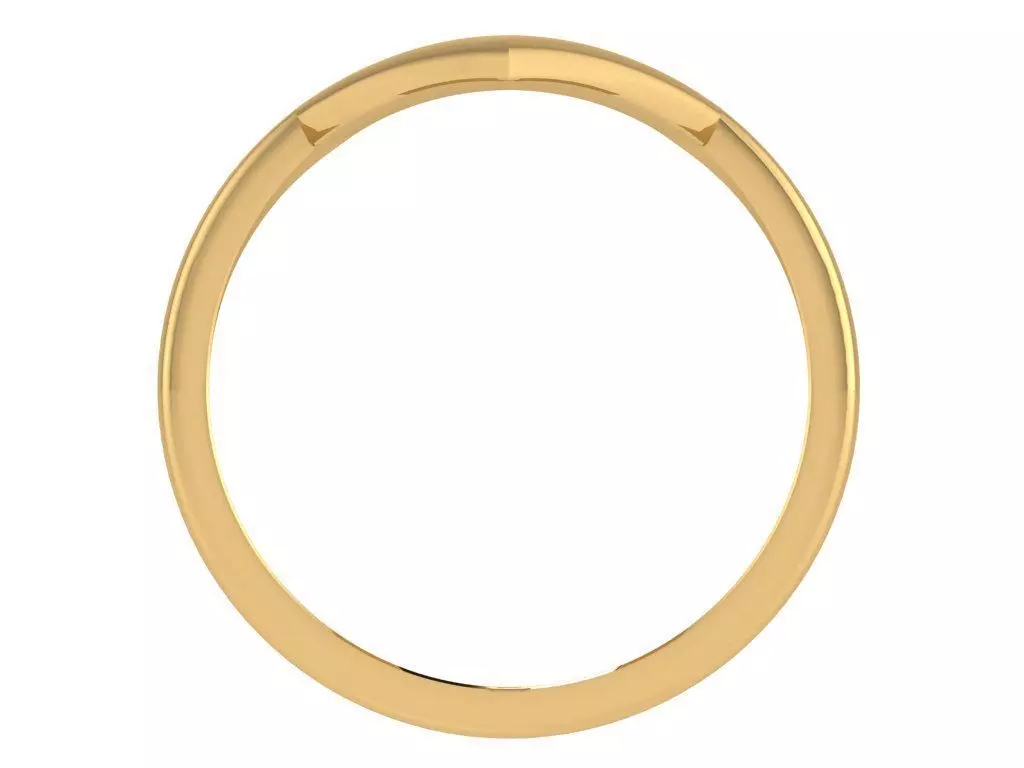 V shape fashion ring 3D print model_1