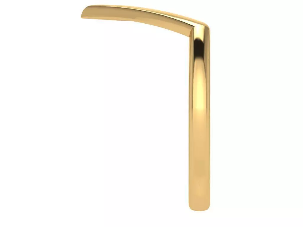 V shape fashion ring 3D print model_3