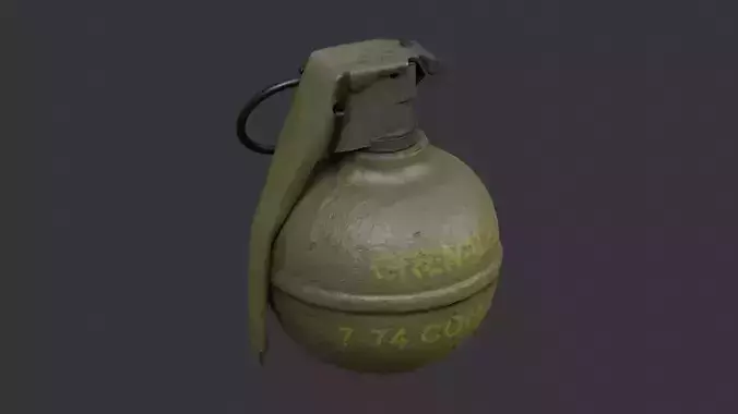 Grenade Handheld Model Low-poly 3D model