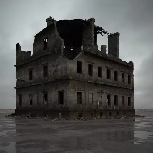 destroyed building 096 am165 3D model_0