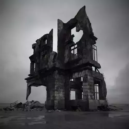 destroyed building 099 am165