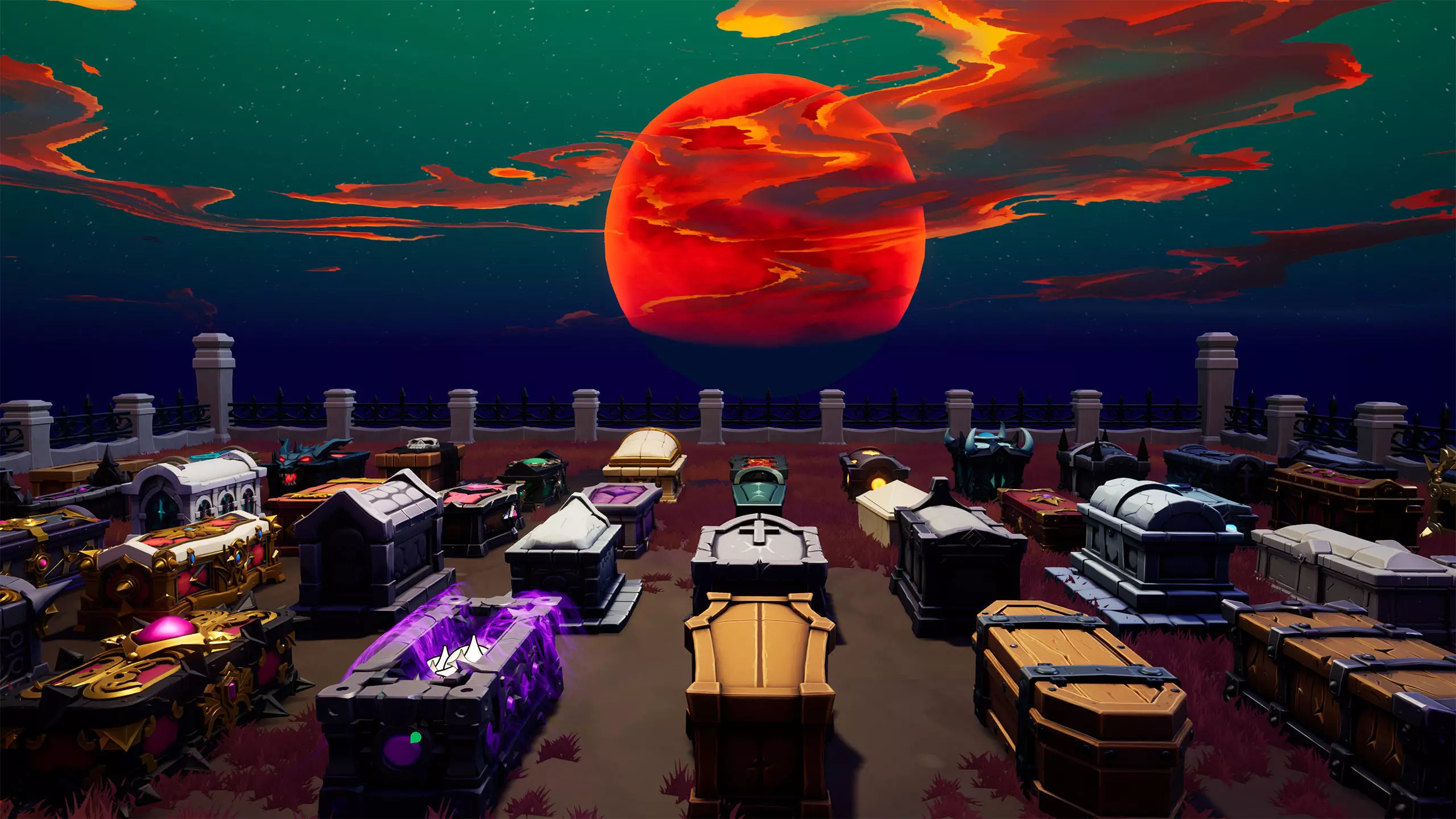 48 Stylized Coffin Pack - Lowpoly and Gameready - FBX and UE Low-poly 3D model_5