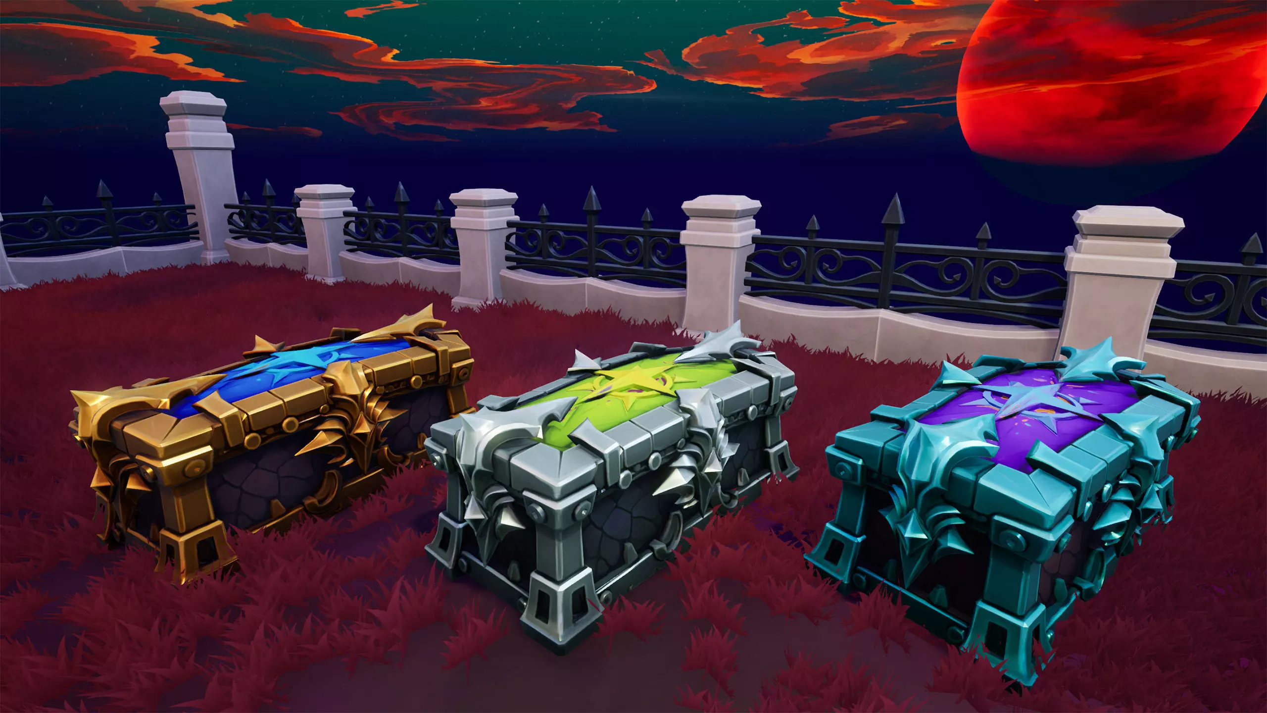 48 Stylized Coffin Pack - Lowpoly and Gameready - FBX and UE Low-poly 3D model_10