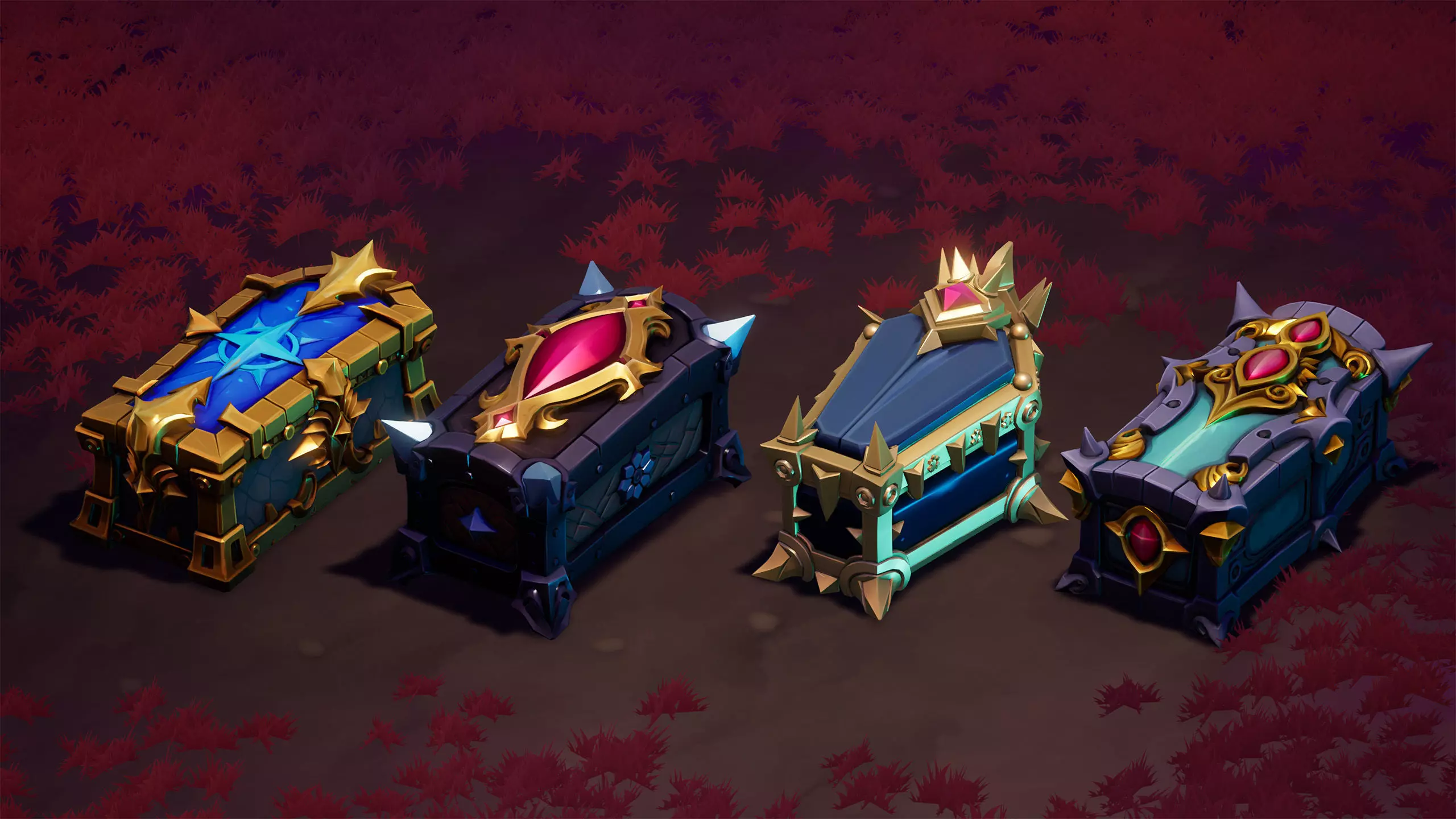 48 Stylized Coffin Pack - Lowpoly and Gameready - FBX and UE Low-poly 3D model_18