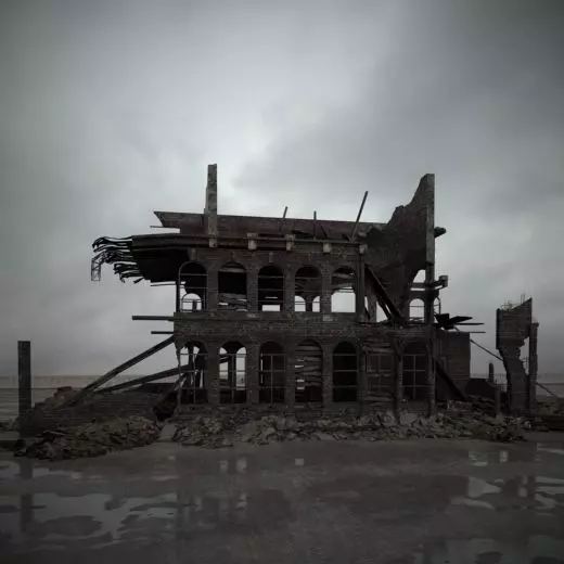 destroyed building 102 am165 3D model_0