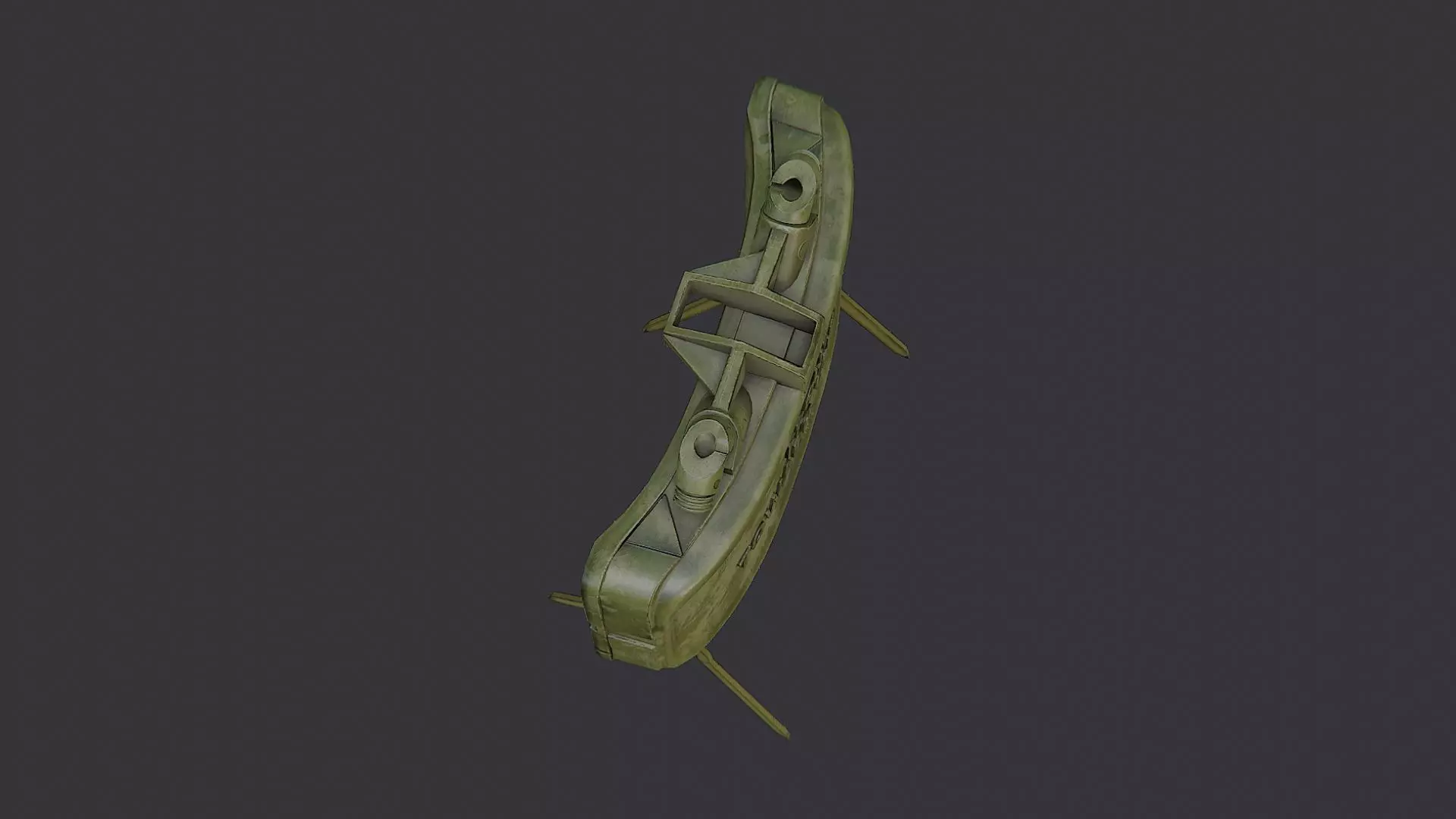 Claymore Anti Personnel Mine Low-poly 3D model_4