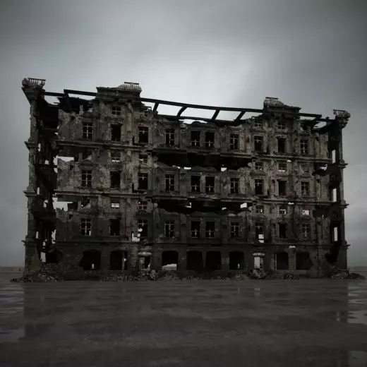 destroyed building 103 am165 3D model_0