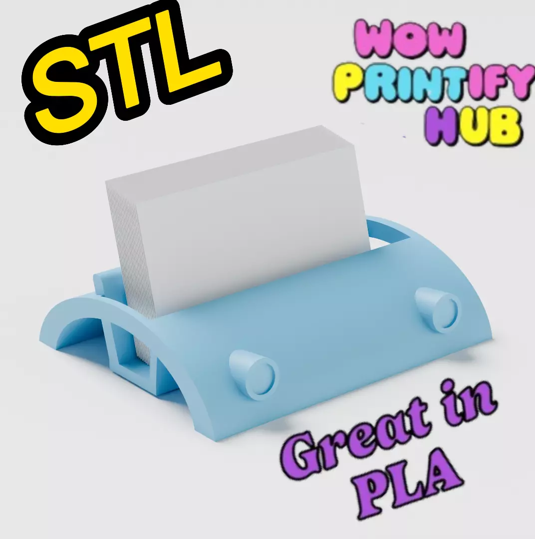 Business Card Holder STL File 3D print model_0