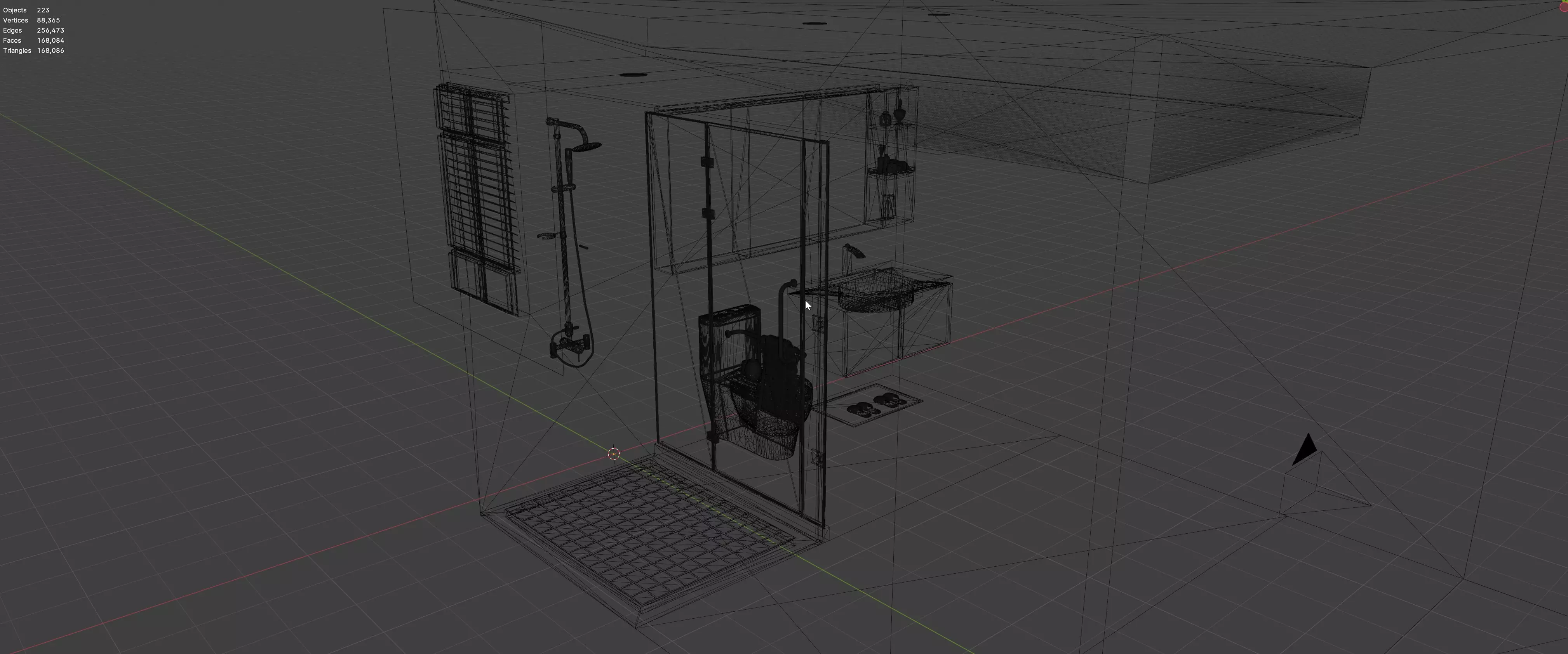 Bathroom Interior Scene Architectural Visualization Free 3D model_6