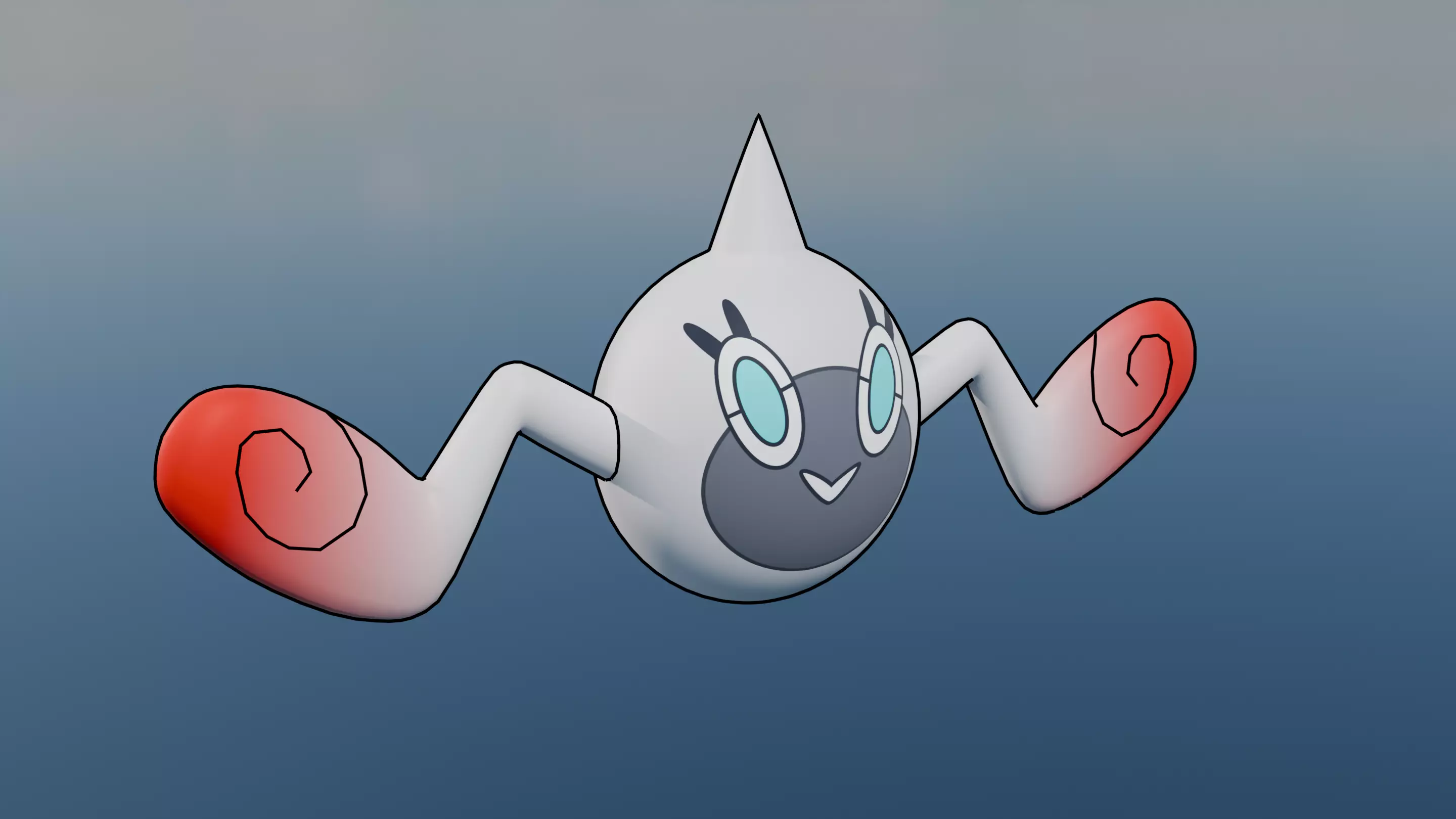 Pokemon Rotomi Low-poly 3D model_1