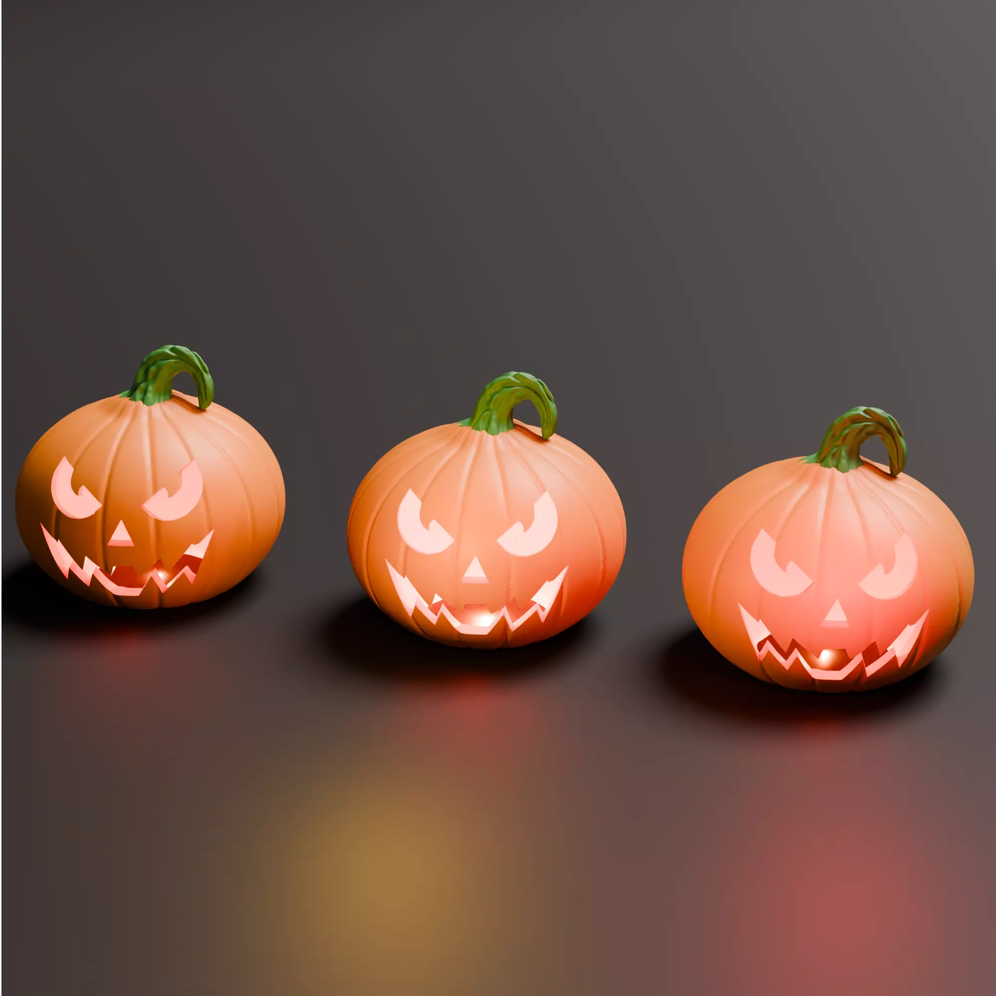 Pumpkin Jack O Lantern STL File 3D print model_4