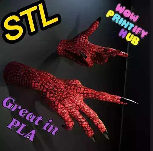 Witch Hand STL Spooky Wall Hand Prop for Halloween  3D print model