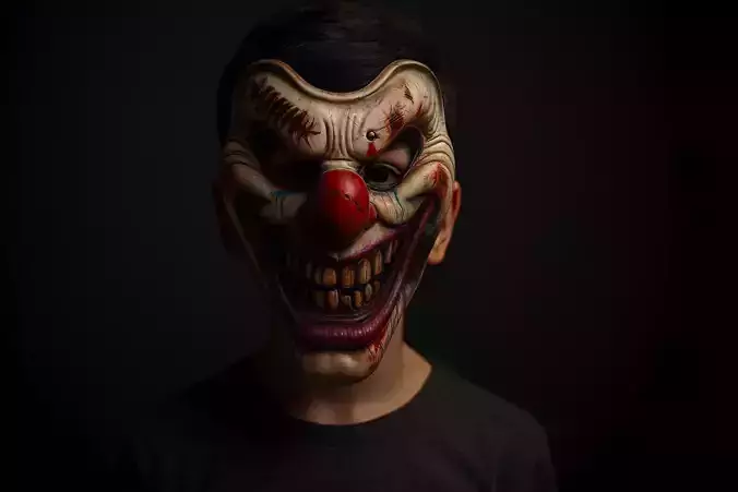 Creepy Killer Clown Mask Scary Horror Mask for Cosplay