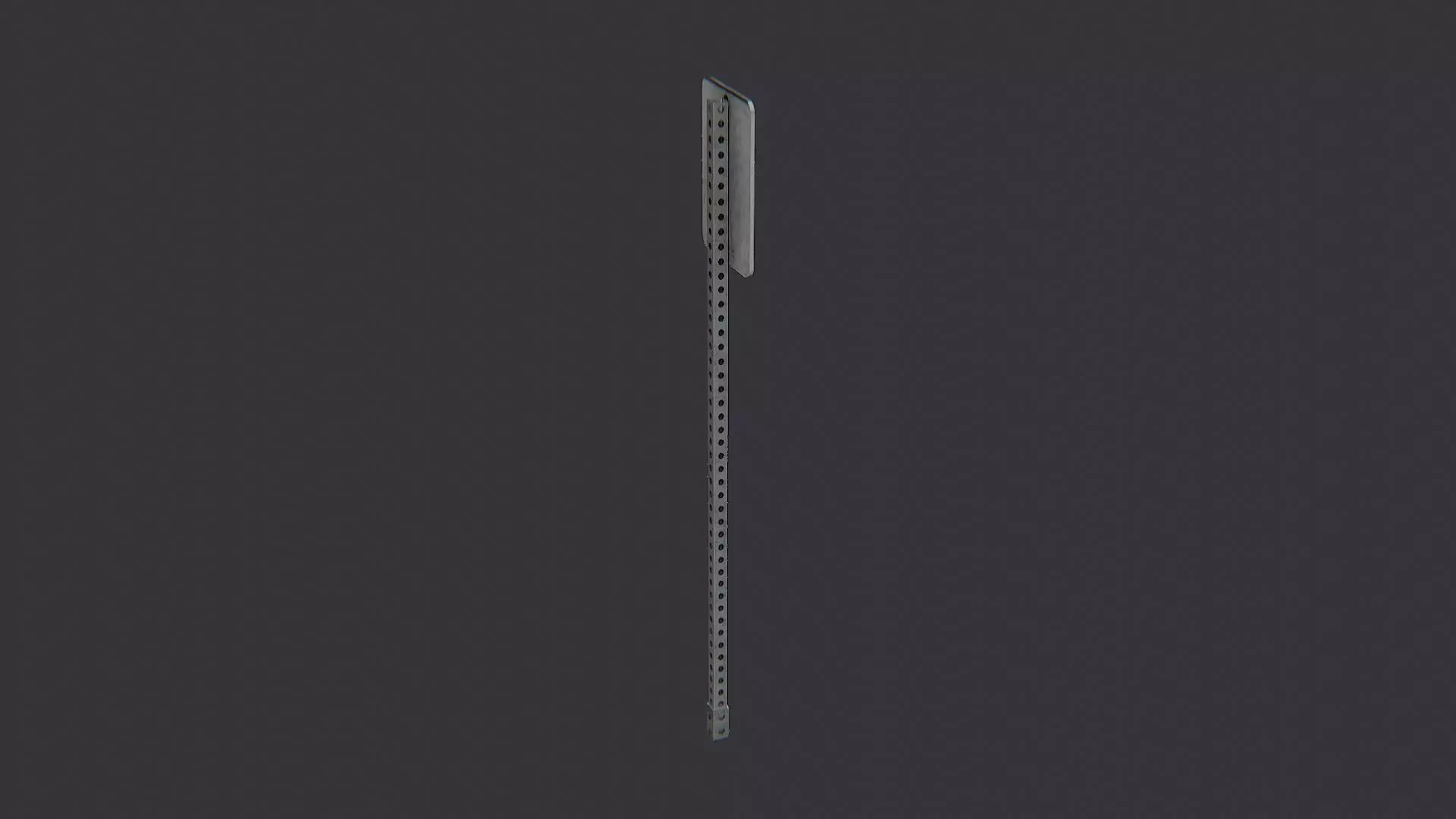 No Parking Street Sign Low-poly 3D model_1