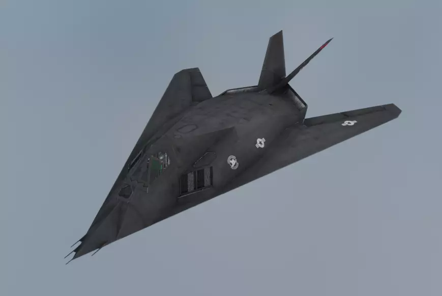 Lockheed F-117 Nighthawk  Stealth Attack Aircraft 3D Model Low-poly 3D model_4