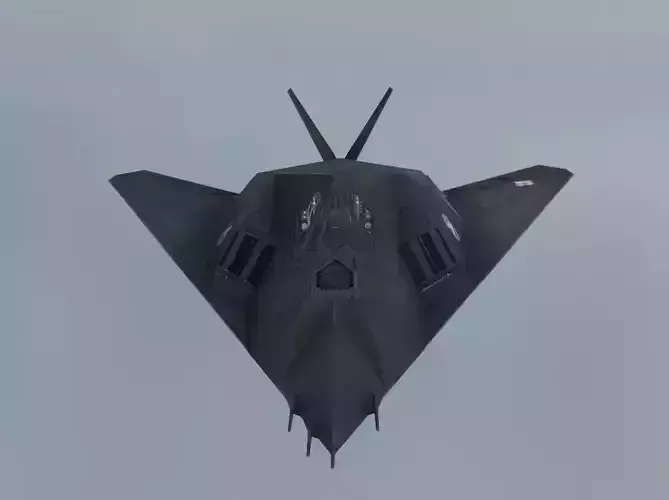 Lockheed F-117 Nighthawk  Stealth Attack Aircraft 3D Model