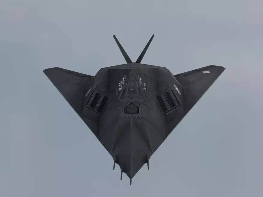 Lockheed F-117 Nighthawk  Stealth Attack Aircraft 3D Model Low-poly 3D model_0