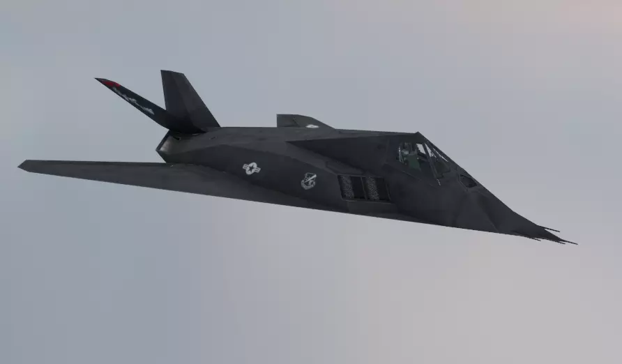 Lockheed F-117 Nighthawk  Stealth Attack Aircraft 3D Model Low-poly 3D model_3