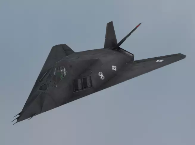 Lockheed F-117 Nighthawk  Stealth Attack Aircraft 3D Model Low-poly 3D model_1