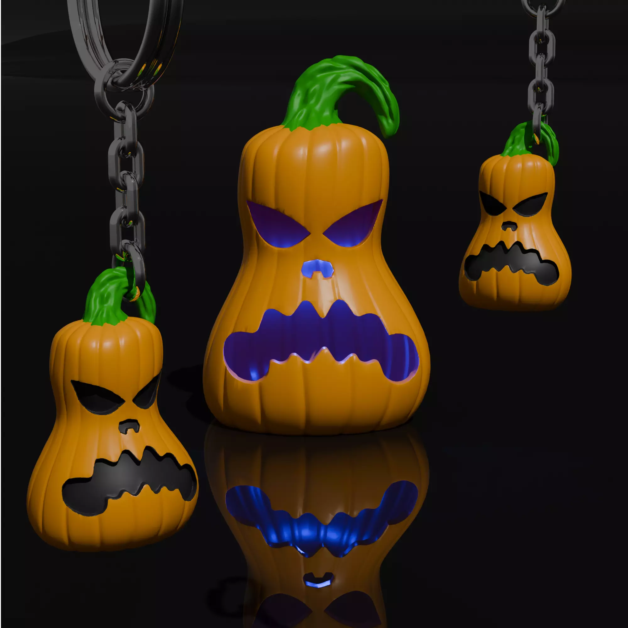 3D Halloween Pumpkin STL Bundle Jack-O-Lantern 3D print model_3
