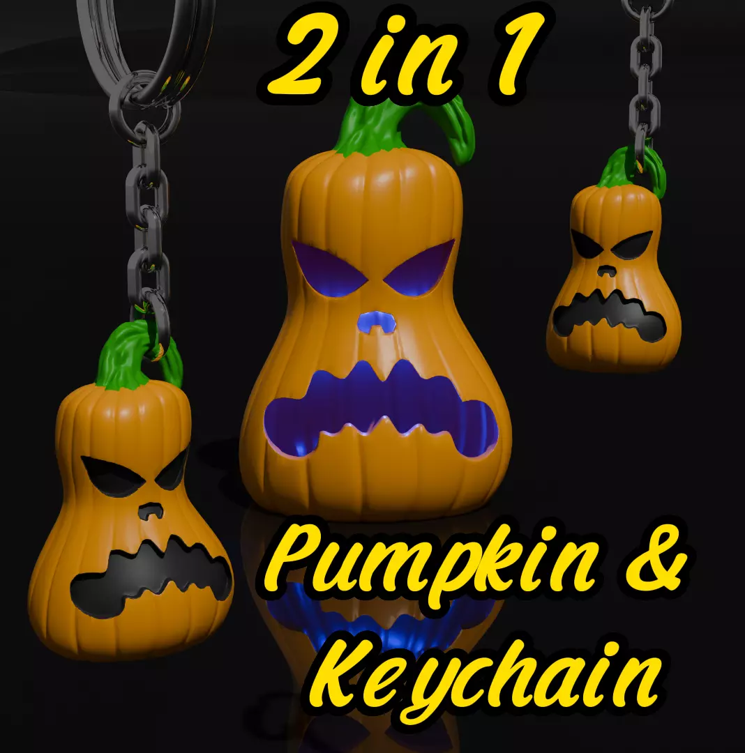 3D Halloween Pumpkin STL Bundle Jack-O-Lantern 3D print model_0