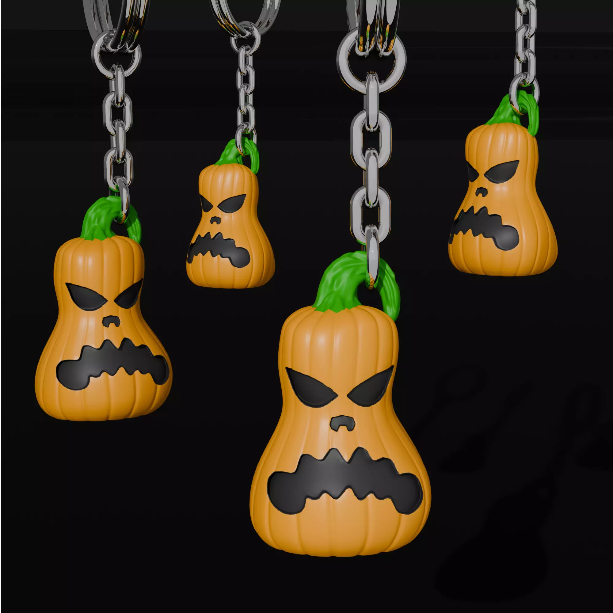 3D Halloween Pumpkin STL Bundle Jack-O-Lantern 3D print model_4