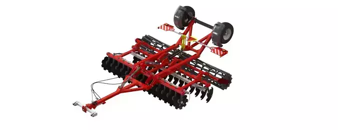 WG 0007 -  semi-mounted heavy disc harrow 4m