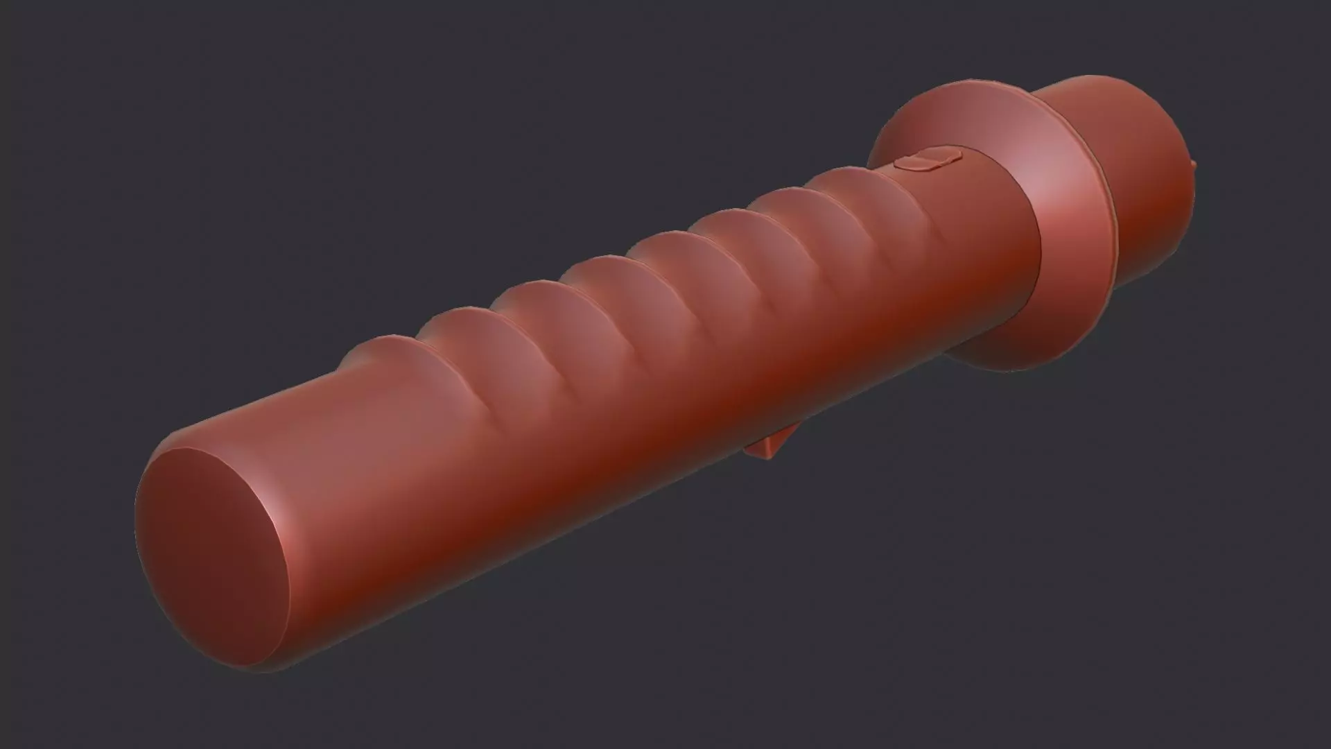 Military Stun Baton with Rugged Grip Low-poly 3D model_6