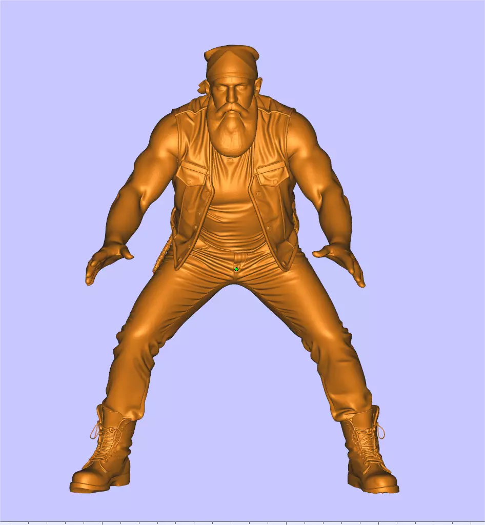 Motorcycle rider 3D print model_0