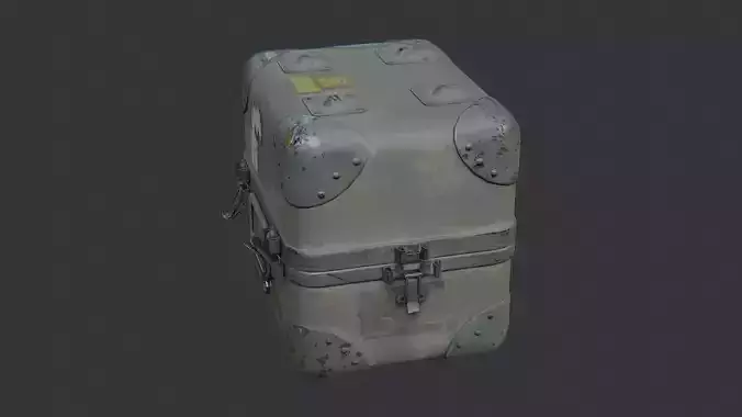 military radio crate with camo finish