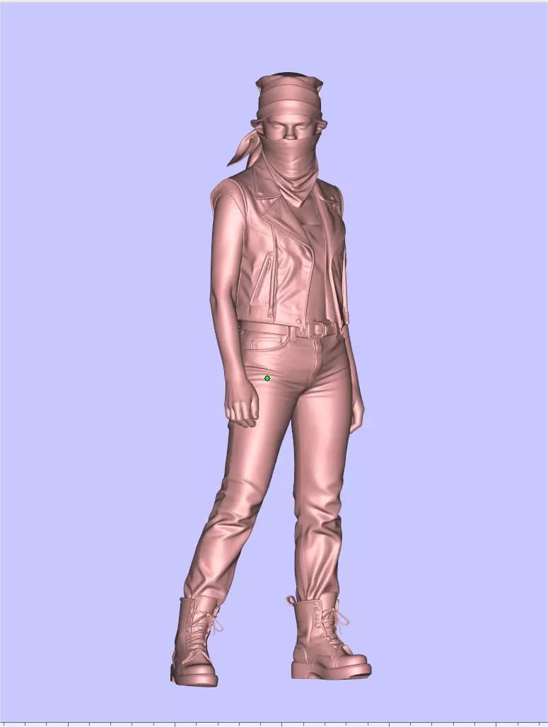 Motorcycle rider 3D print model_0