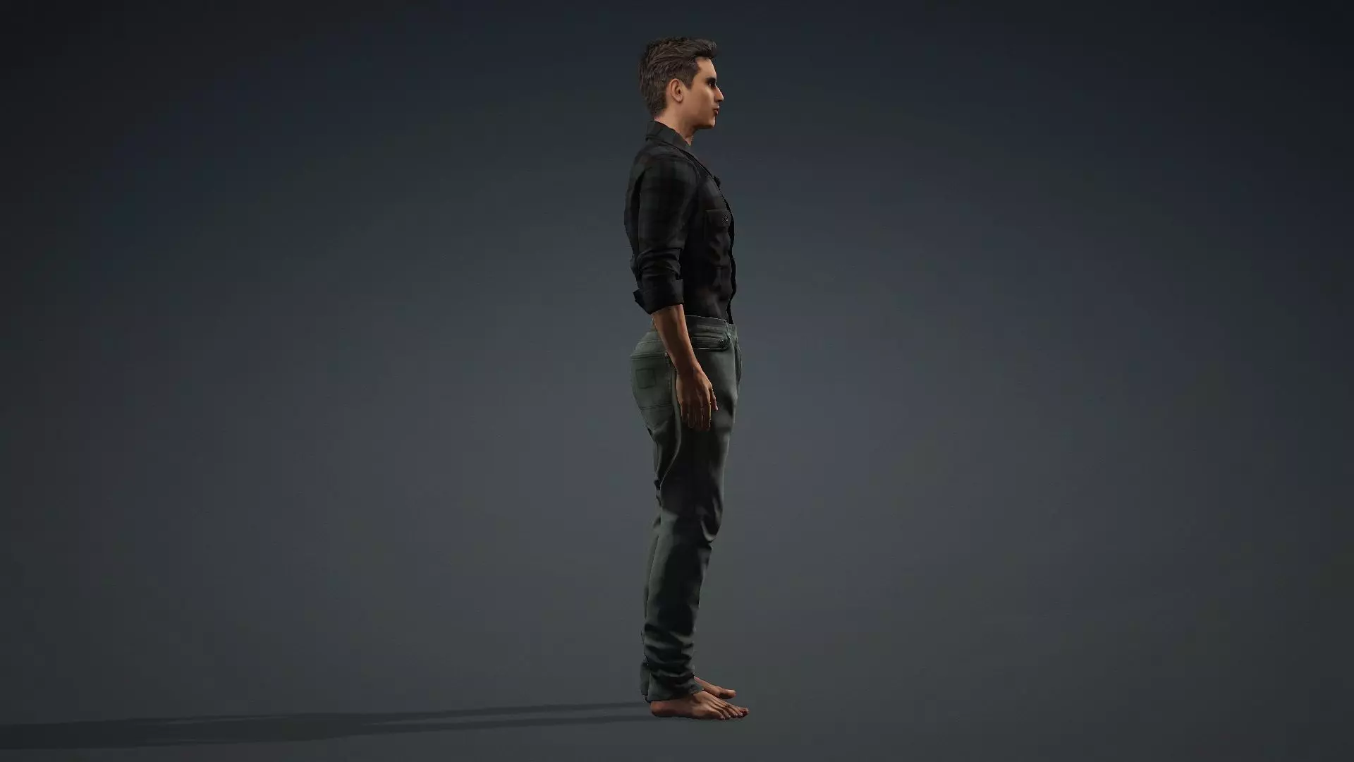 Male Character Animation and Game Ready 3D model_3